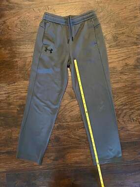 Under Armour Boys Armour Athletic Open Leg Pants Grey